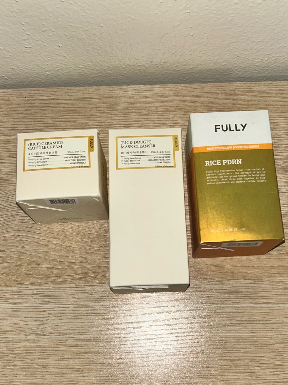 Sephora Fully Rice PDRN Glow Serum & Cream Set - White and Gold